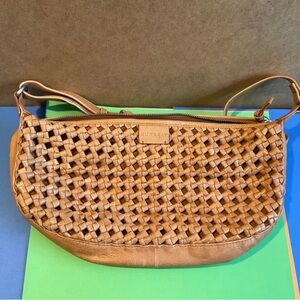 Burkely Leather Cognac Crossbody Bag - EUC